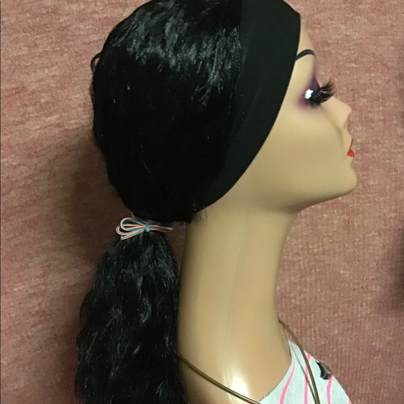 Back in stock Beautiful Curly Affordable Headband Wig Synthetic Any Occasion For - Picture 7 of 8